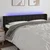 Vidaxl LED posteljno vzglavje črno 163x16x78/88 cm blago