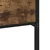 shumee vidaXL Kovinski posteljni okvir brez vzmetnice dimljen hrast 75x190 cm