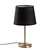 Opviq Stona lampa 5104, 21x21x39 cm, IP20, Crno-zlatne boje