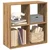 Pregrada / regal za knjige boja hrasta 69,5x29x69,5 cm drveni