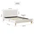 Homestyle4U Posteljni okvir, 145,5x95x211 cm, bež