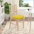 Jastučići za sjedenje 4 pcs Svijetlo žuta 40 x 40 x 12 cm
