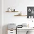 Polica na zidu 2 pcs Smeđa 60 x 9 x 3 cm Konstruirano drvo