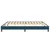 Vidaxl Box spring postelja brez vzmetnico temno modra 200x220 cm žamet
