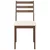 vidaXL Jedilni stoli z blazinami 2 kosa Brown Solid Wood Rubber