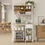 Songmics Kuhinjska polica 40x80x180.4 cm rjava