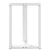 Noge za blagovaonski stol T-oblika 2 kom Bijele 50x35x(72-73) cm Čelik
