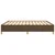 Vidaxl Posteljni okvir brez vzmetnice temno rjav 180x200 cm blago