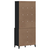 Visoka komoda VIKEN crna 80 x 40 x 190 cm od masivne borovine