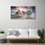 tulup.si Slika na steklu Mountain west cliff pot 120x60 cm 2 obešalnika