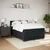 Vidaxl Box spring postelja z vzmetnico črna 160x200 cm žamet