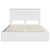 Krevet s od storage Bijelo 140 x 190 cm Konstruirano drvo