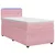 vidaXL Postelja boxspring z vzmetnico Roza 80 x 200 cm Žamet