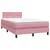 Vidaxl Box Spring postelja z vzmetnico Pink 120x220 cm Velvet