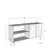 HANAH HOME Komoda Aplos 120 White Travertine