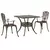 Set vrtnih stolova 3 pcs Bronzana Liveni aluminij