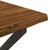 vidaXL 80 x 80 x 75 cm Masiven les akacije Naravna in kava Kvadrat