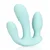 Loveline Three-In-One Liquid Silicone Vibrator Breezy Blue