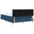 Vidaxl LED Box Spring Postelja z LED trakami Modra 160 x 200 cm blago
