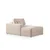 Atelier del Sofa Ugaona garnitura Pirlo 145x43x206cm Bež