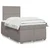 Vidaxl Box spring postelja z vzmetnico taupe 120x190 cm blago