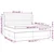 Vidaxl Box spring postelja z vzmetnico moder 200x200 cm blago