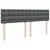 Vidaxl Box spring postelja z vzmetnico temno siva 180x200 cm blago