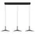 Globo 15635S-3 - LED luster na sajli LAMPONE LED/24W/230V 4000K crna