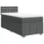 vidaXL Box spring postelja z vzmetnico temno siva 100x200 cm blago