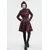 Ženski plašč DEVIL FASHION - Irregular - RED - CT21302