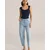 WE Fashion Top temno modra
