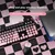 Ewadn Tastatura, Bežična, Šarena + Miš, Roze-crni