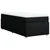 vidaXL Box spring postelja z vzmetnico črna 80x200 cm blago