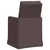 Vidaxl Jedilni stoli 2 szt. Temno rjava 57 x 67 x 98 cm blago