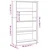Regal za knjige boja hrasta 80x24x143 cm konstruirano drvo