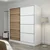 Hanah home Ormar Kale 220x210x52cm Belo-Bež