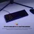 Tastatura Mehanicka Gaming Fantech MK211 RGB Atom61 crna (red switch)