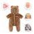 Kombinezon za punčko Bunting Brown Bear Little Explorer Mon Grand Poupon Corolle za punčko velikosti 36 cm od 24 mesecev starosti