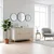 Hanah Home komoda Squarel 120, 120 cm, bela / travertin