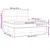 Krevet box spring s madracem LED crni 180x200 cm baršun