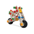 Drevená stavebnica štvorkolka Constructor Quad Eichhorn štyri modely (štvorkolka, bicykel, minibuggy, motorka) 110 dielov od 4 rokov EH39028