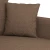 Den Kavč dvosed rjav 120 cm blago