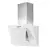 KLARSTEIN Lorea bela kuhinjska napa, 60cm 280 m3/uro, prostor za naslon glave, na dotik, steklo