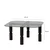 Hanah Home Klub sto Kei 80x40x80cm Antracit-Sivi