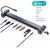 Adapter Type C JWD-TC45 na LAN, PD, HDMI, Type C, 3x USB 3.0, SD, TF, 3.5mm 10 u 1 sivi