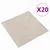 Tepih 20 pcs Svijetla bež 50 x 50 cm 100% Polipropilen