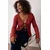 Trendyol Curve Ženska bluza Tbbaw26Af00032, Bordo