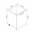Hanah Home kuhinjski element Minar 4140, 60 cm, beli / antracit