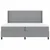 Vidaxl LED Box Spring Postelja Svetlo siva 200 x 200 cm blago