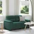 Vidaxl Dvosed temno zelen 160x81x84 cm blago